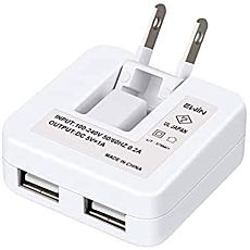 Ewin 新型 USB 充電器 usbコンセント ACアダプター コンパクト USB×2ポート スマホ充電器
